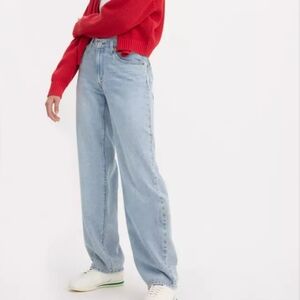 Baggy Dad 32x30 Performance Cool Jeans Light Wash